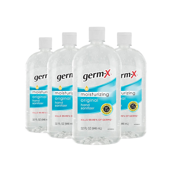 4 botellas de desinfectante para manos Germ-X