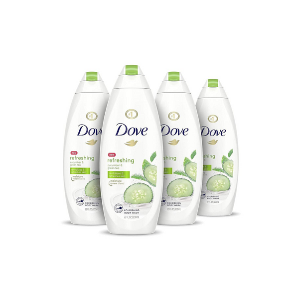 4 Bottles Of Dove Body Wash (8 Variations)