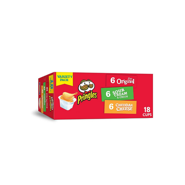 18-Count 12.9-Oz Pringles Snack Stacks Potato Crisps (Variety Pack)