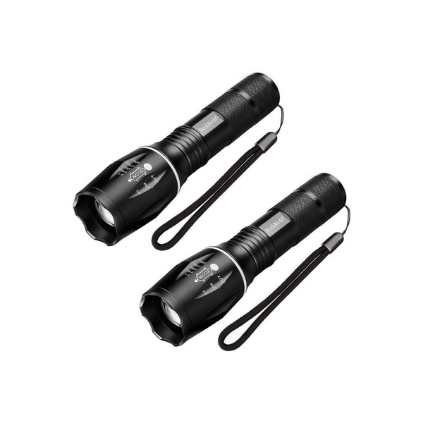 2 LED Zoomable Flashlights