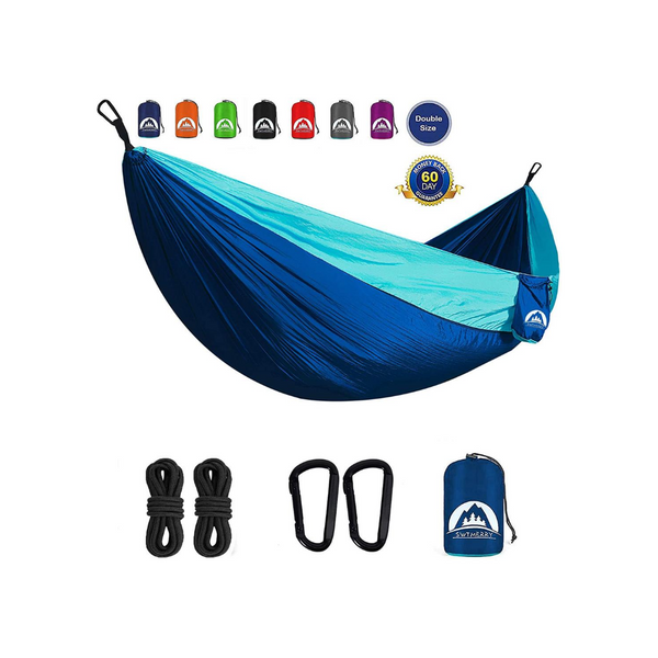 Double Camping Hammock With Tree Straps