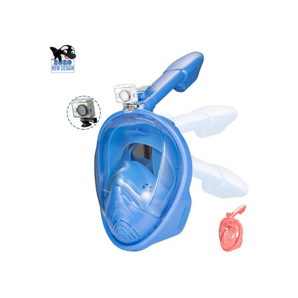 Máscara de snorkel antivaho y antifugas de rostro completo (2 colores)