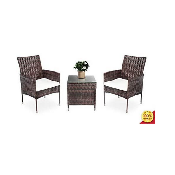 3 Pieces Rattan Wicker Patio Furniture Set