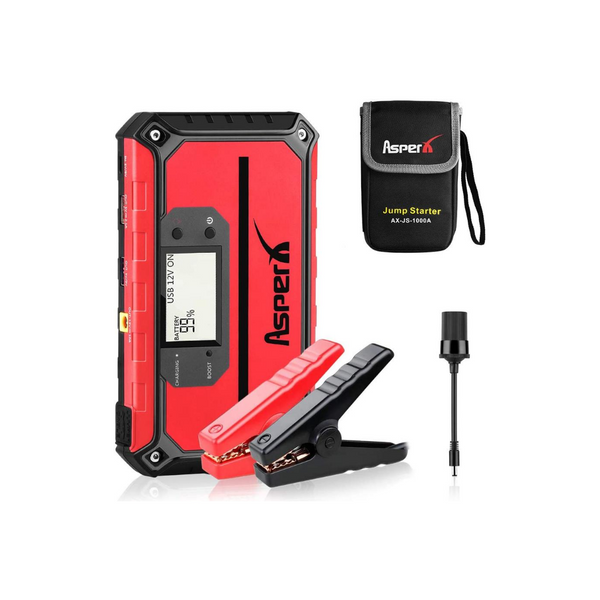 Portable Car Jump Starter with LED Flashlight