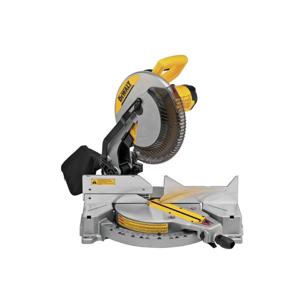 Sierra ingletadora DEWALT de 12 pulgadas, 15 amperios, bisel simple, compuesta (DWS715)