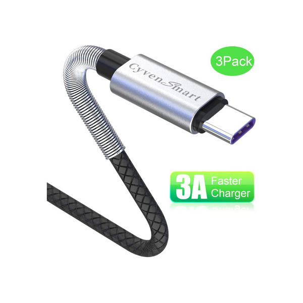 3 Fast Charging 6-Ft USB-C Cables