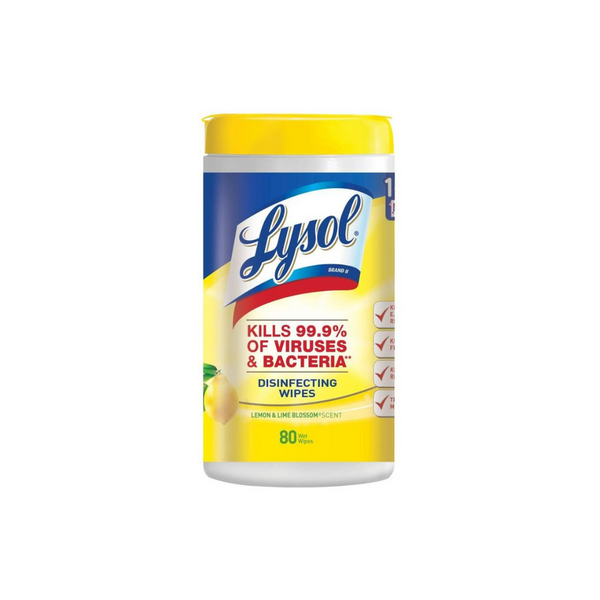 80 Toallitas Desinfectantes Lysol