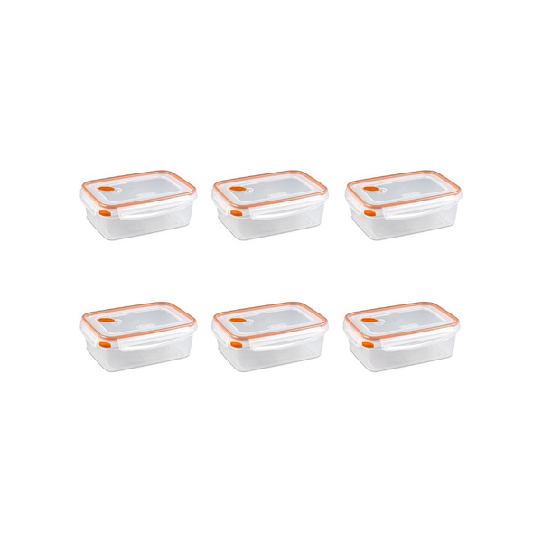 6 Sterilite Ultra Seal 8.3 Cup Food Storage Containers