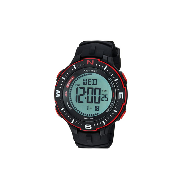 Armitron Sport Men’s Red Accented Digital Chronograph Watch