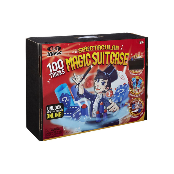 Ideal Magic Spectacular Magic Suitcase 100 Tricks Kids Magic Set