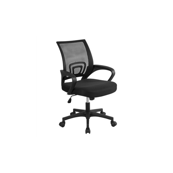 Silla de oficina ergonómica de malla ajustable en altura con respaldo medio