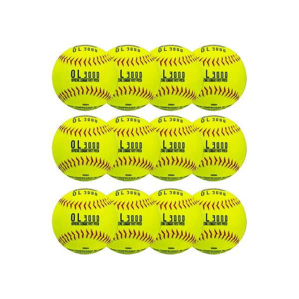 12 Pack Of Franklin Sports 12″ Tournament Fastpitch Softballs