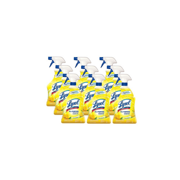 9 Bottles Of Lysol Lemon Breeze All Purpose Disinfectant Cleaner Spray