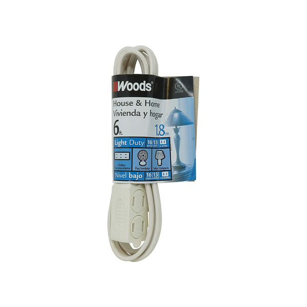 6 Feet Woods Extension Cord PzDeals