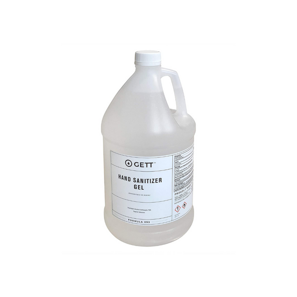 ¡BOGO! 2 botellas de gel desinfectante para manos GETT de 1 galón con alcohol isopropílico al 70%
