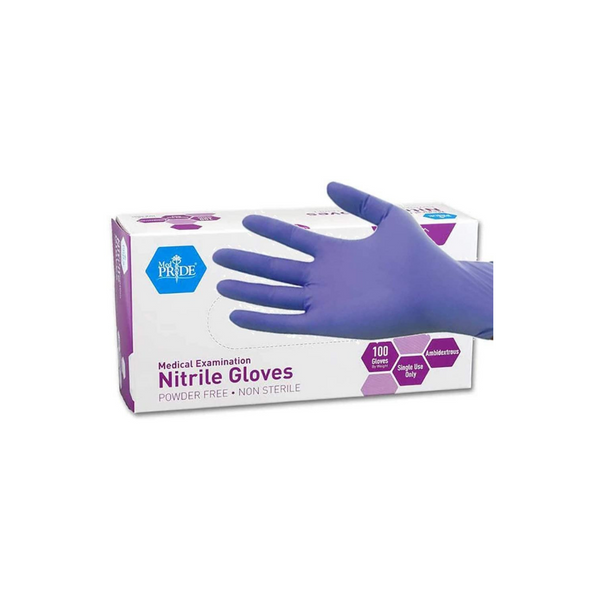 100 guantes grandes de nitrilo MedPride
