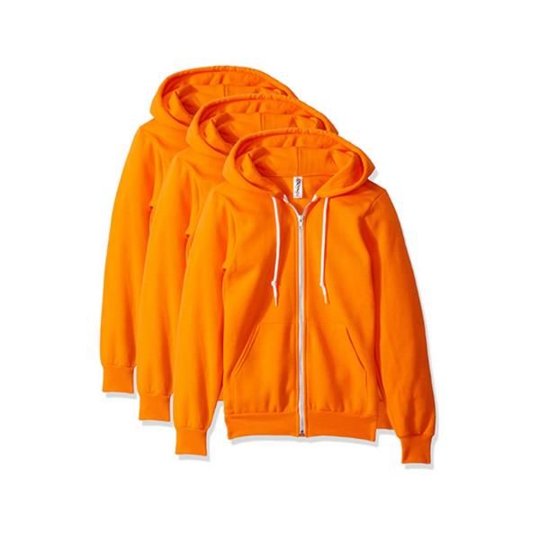 3 Men's Flex Fleece Full-Zip Hooded Sweatshirts (20 Colors)