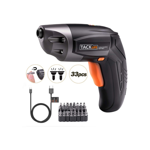 Cordless Electric Screwdriver With 33 Accessories