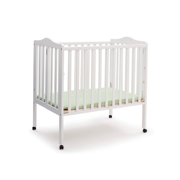 Delta Children Folding Portable Mini Baby Crib with Mattress