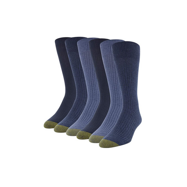 6-Pack Gold Toe Men’s Stanton Crew Socks