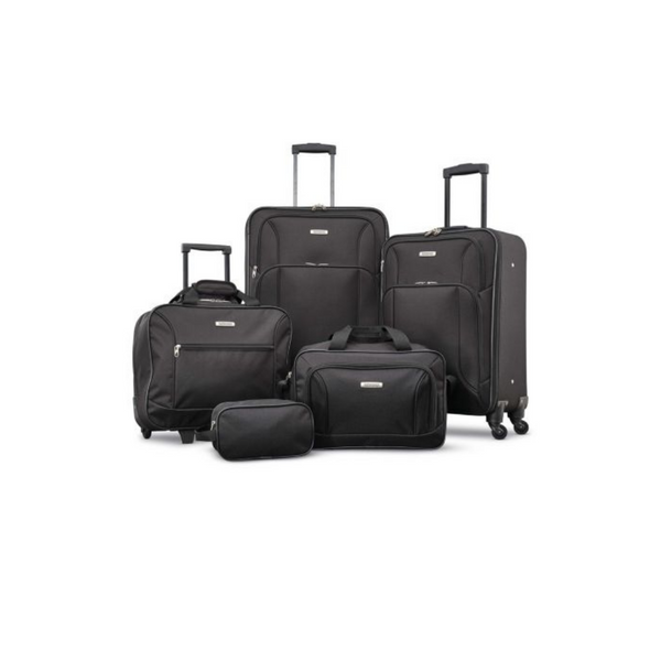 American Tourister Five-Piece Spinner Luggage Set (3 Colors)