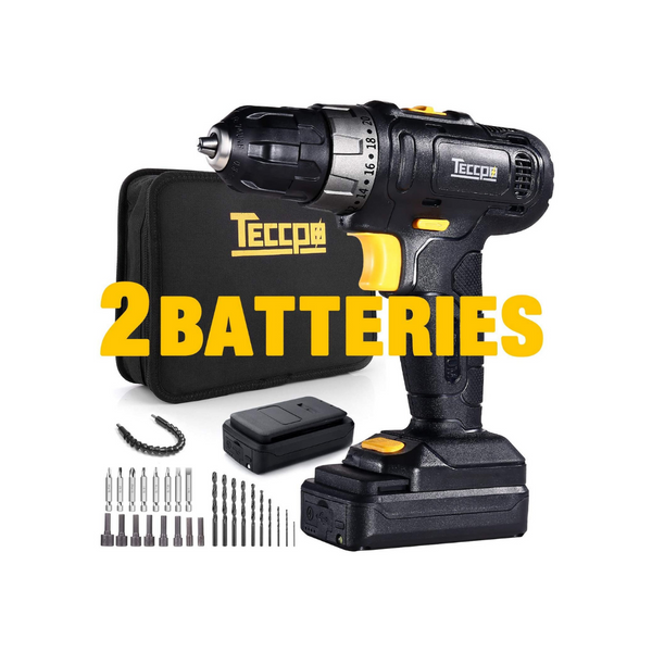 Cordless Drill With 2 Batteries And Accessories