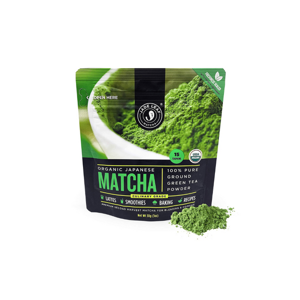 Té verde Matcha orgánico Jade Leaf en polvo, 30 g (1 oz)