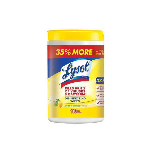 110 Toallitas Desinfectantes Lysol