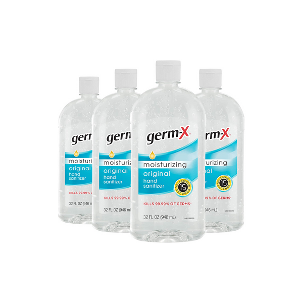 4 botellas de desinfectante para manos Germ-X ​​de 32 oz
