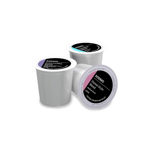 Paquete variado de 100 K-Cups de tostado ligero y medio Solimo