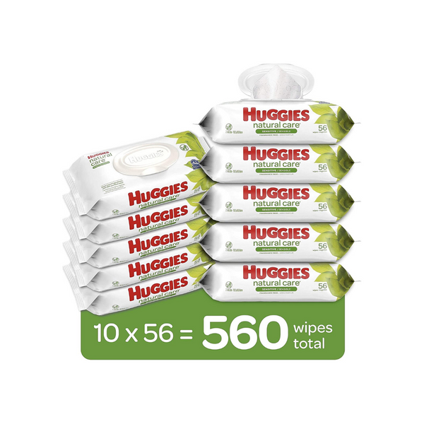 560 o 704 toallitas húmedas para bebés sin perfume Huggies a la venta