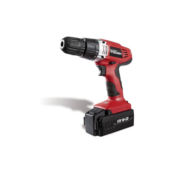Taladro inalámbrico Ni-Cad Hyper Tough de 18 voltios