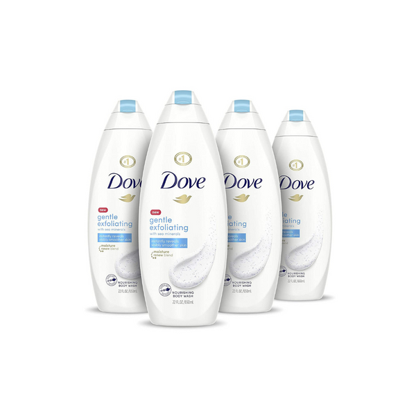 4 Bottles Of Dove Body Wash On Sale