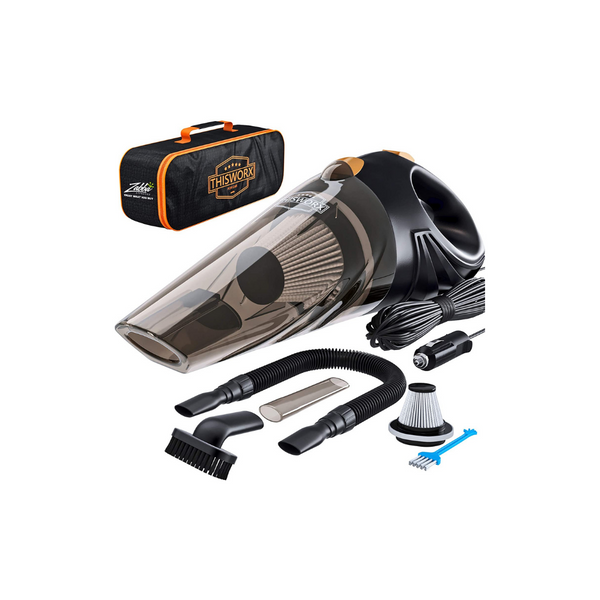Aspiradora portátil para automóvil: aspiradora de mano con cable de alta potencia