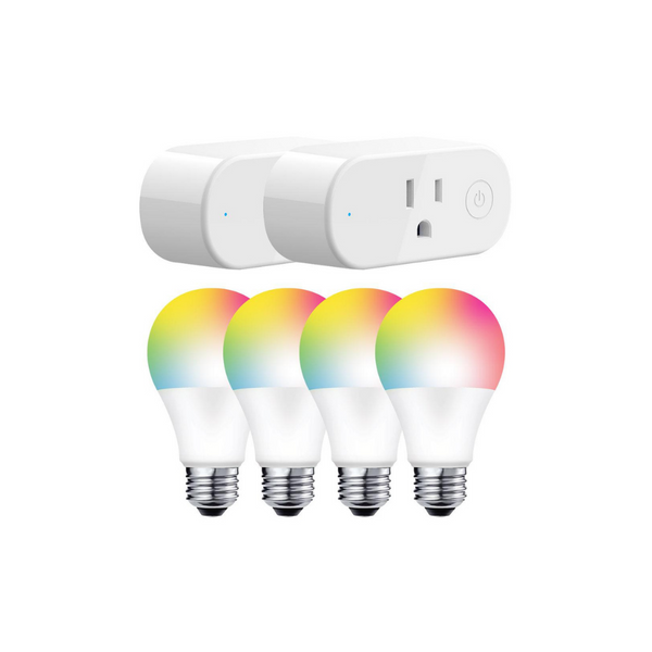4 Smart Bulbs With 2 Smart Plugs
