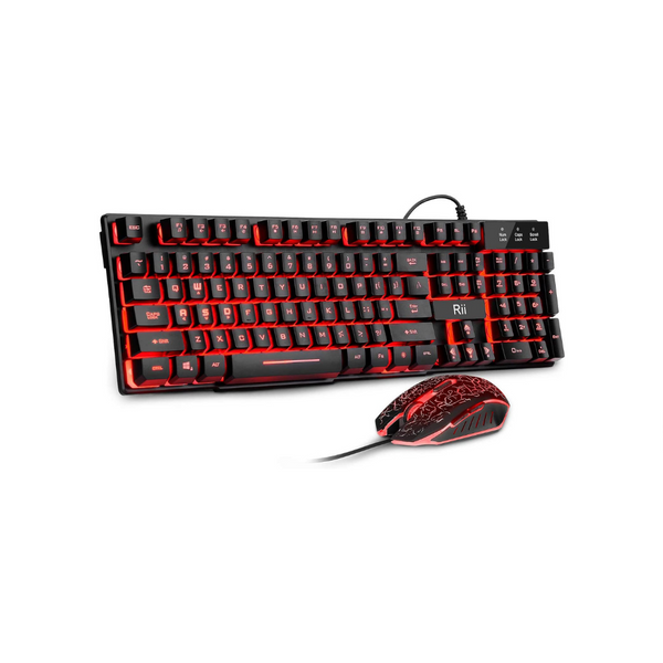 Juego de teclado y ratón para juegos Rii
