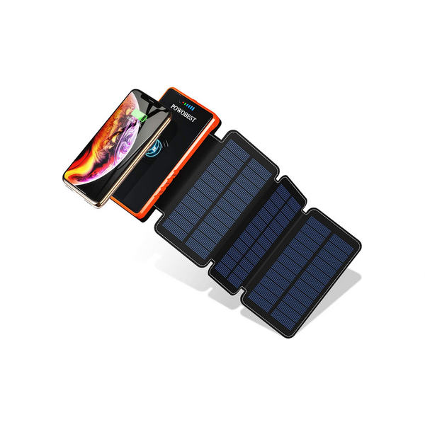 Cargador inalámbrico de energía solar de 20000 mAh