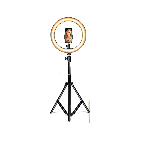 10" Selfie Ring Light with Adjustable Tripod Stand and Phone Holder