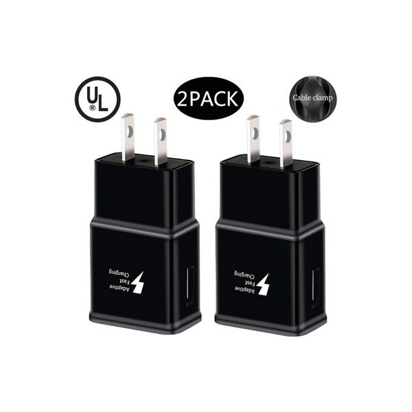 Juego de 2 bloques de carga USB de carga rápida