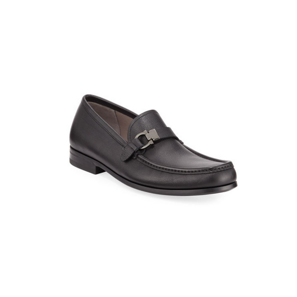 Salvatore Ferragamo Men’s Adam Leather Gancio Loafers