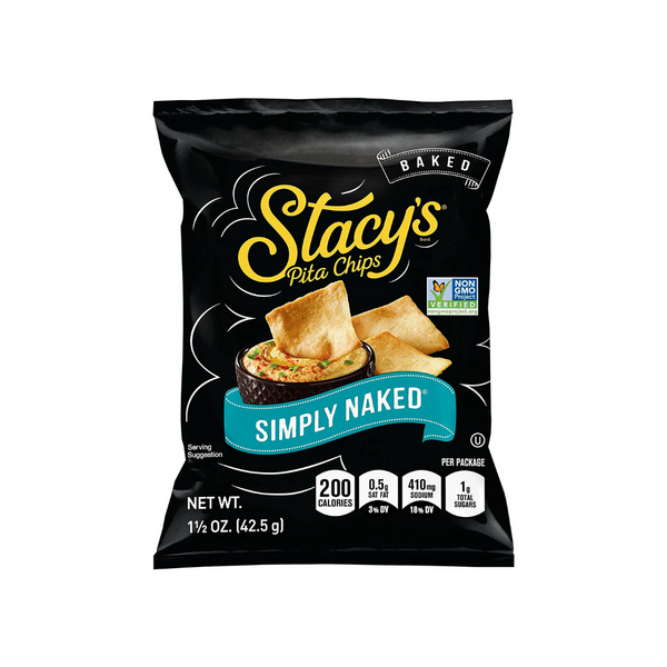 24 bolsas de chips de pita Simply Naked de Stacy