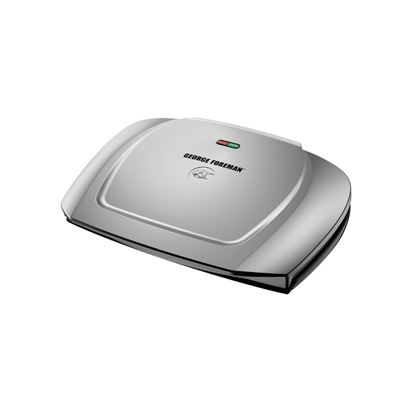 Parrilla eléctrica para 9 porciones y prensa para panini George Foreman