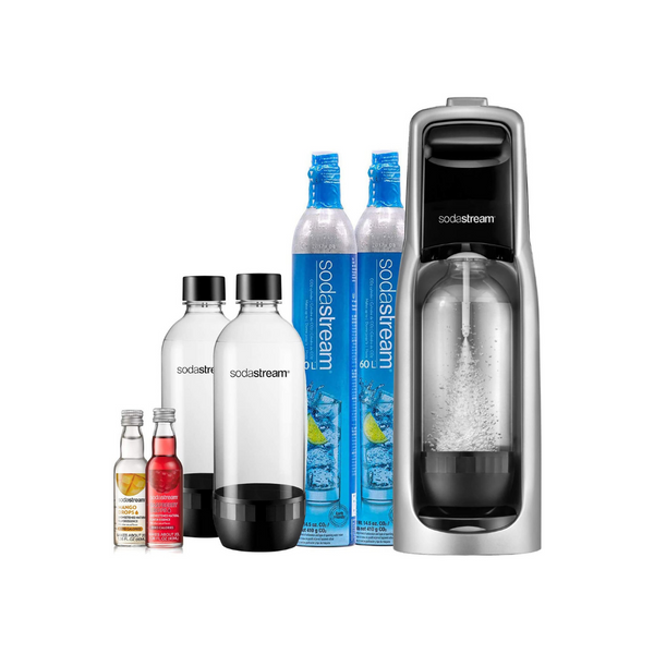 SodaStream Jet Sparkling Water Maker, Bundle, Silver