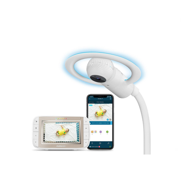 Motorola Halo+ Video Baby Monitor With Overhead Crib Mount