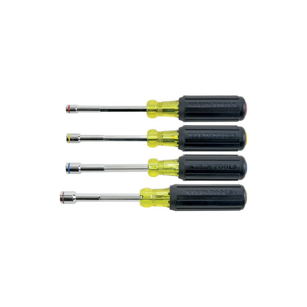 Klein Tools 4-Piece Heavy Duty Magnetic Nut Driver Set