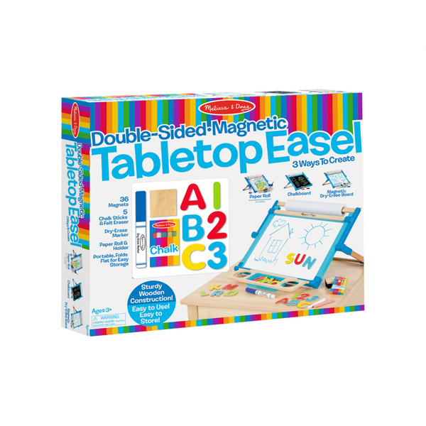 Melissa & Doug Double-Sided Tabletop Easel With Accessories