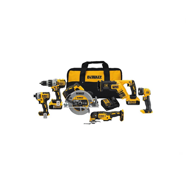 Kit combinado premium de 6 herramientas sin escobillas DEWALT 20V MAX XR
