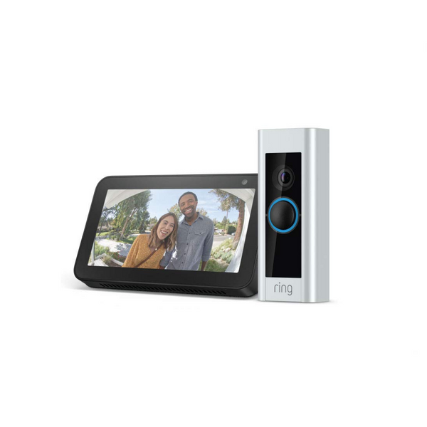 Ring Video Doorbell Pro con Echo Show 5 + tarjeta de regalo de Amazon de $10