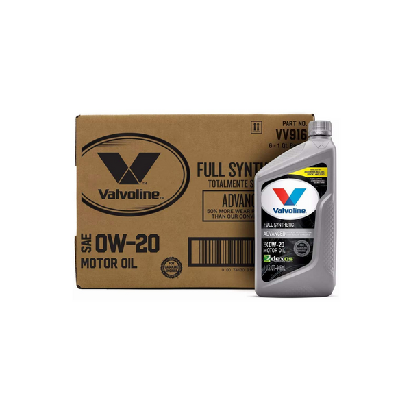6 botellas de aceite de motor Valvoline Advanced totalmente sintético SAE 0W-20