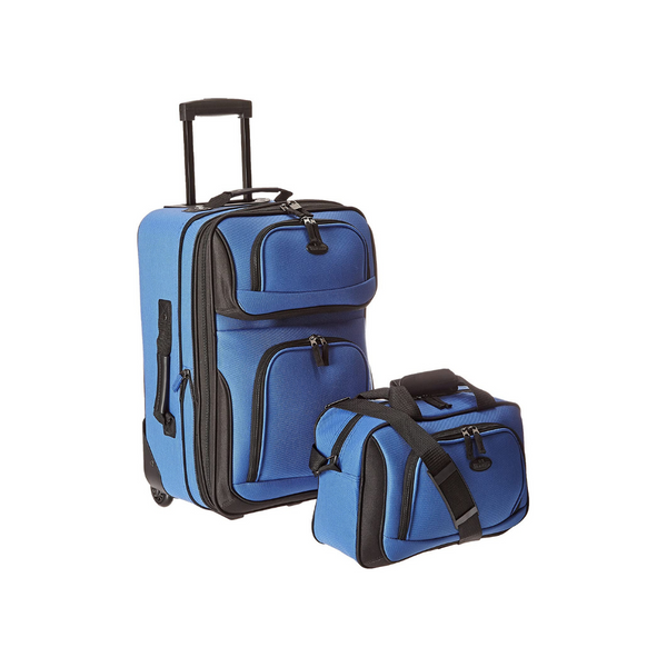 2 Piece Expandable Carry-On Luggage Set